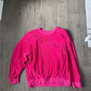 DAILY DRILLS Hot Pink Cozy Sweatshirt